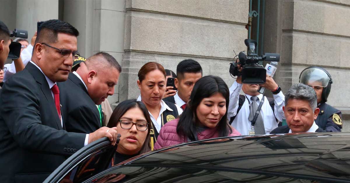 Betssy Chávez Expremier de Pedro Castillo es trasladada a penal de