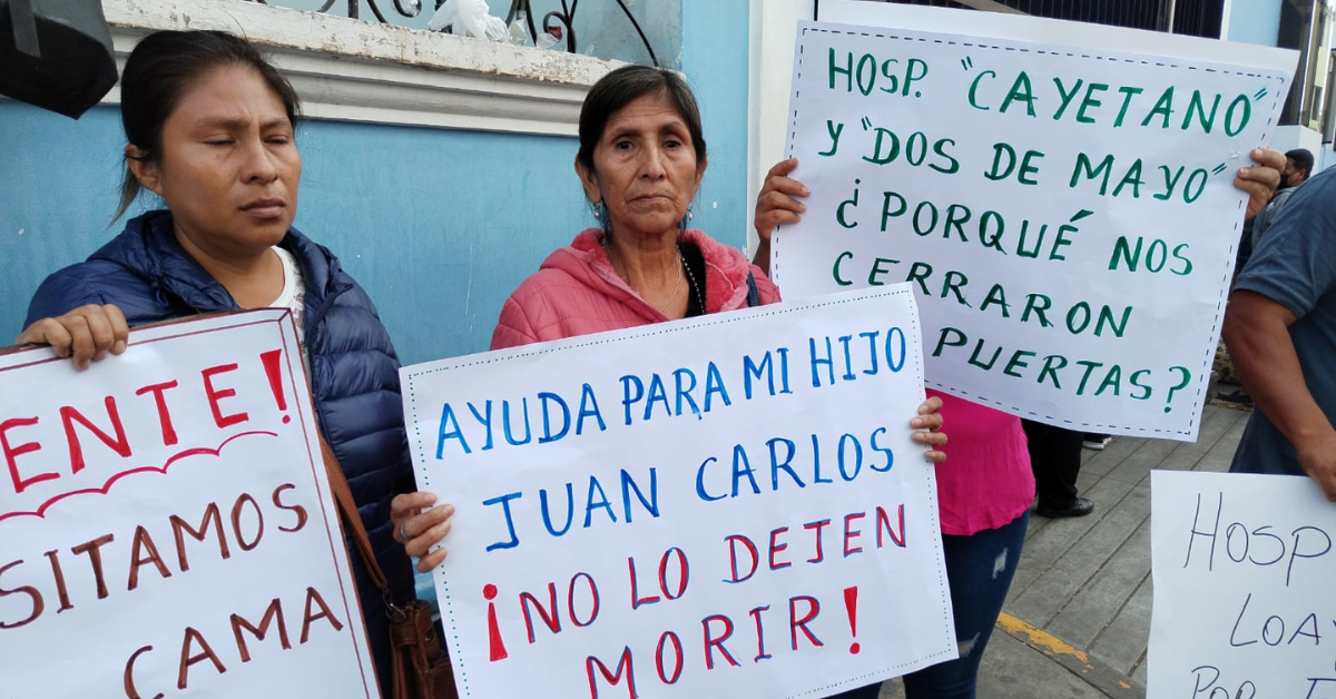 Trujillo familiares de paciente en hospital Belén piden ayuda para