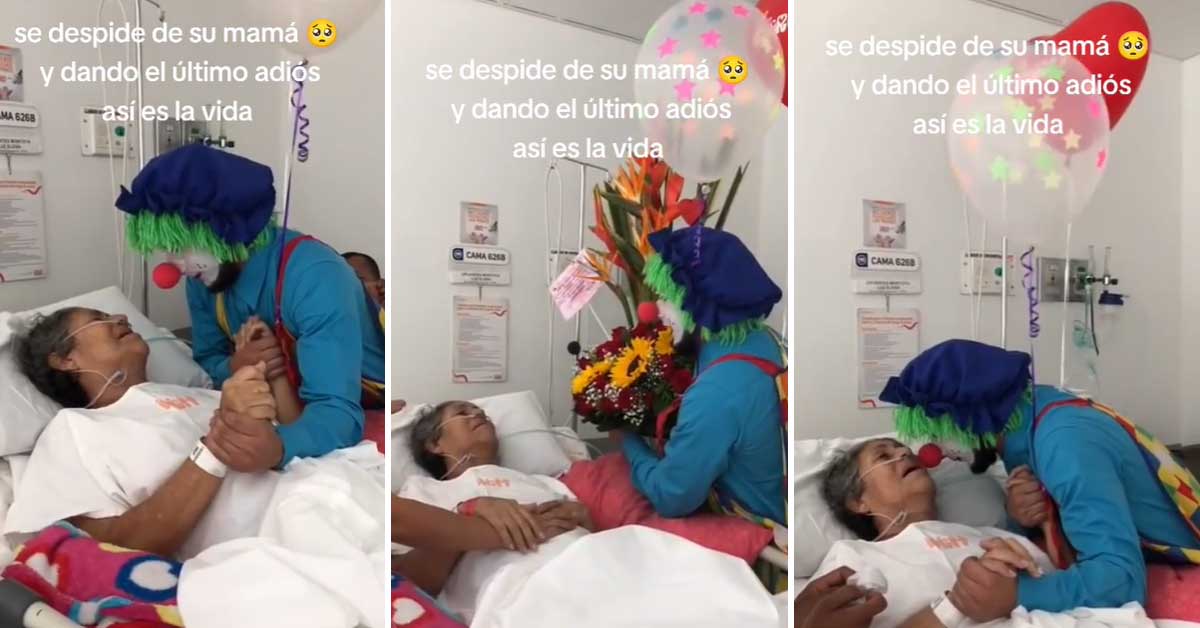 Joven Se Viste Como Payasito Para Despedirse De Su Madre Antes De