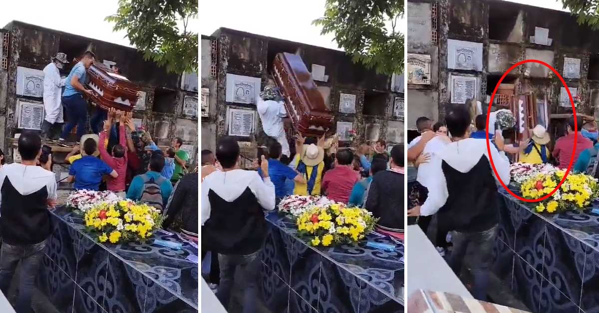 Ni De Muerto Lo Dejan En Paz Cae Ata D En Pleno Funeral Y El Cuerpo