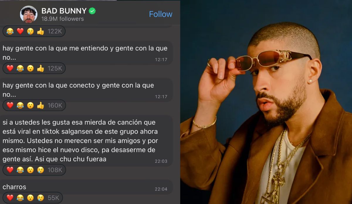 Explotó contra sus fans Bad Bunny insultó a sus seguidores por apoyar