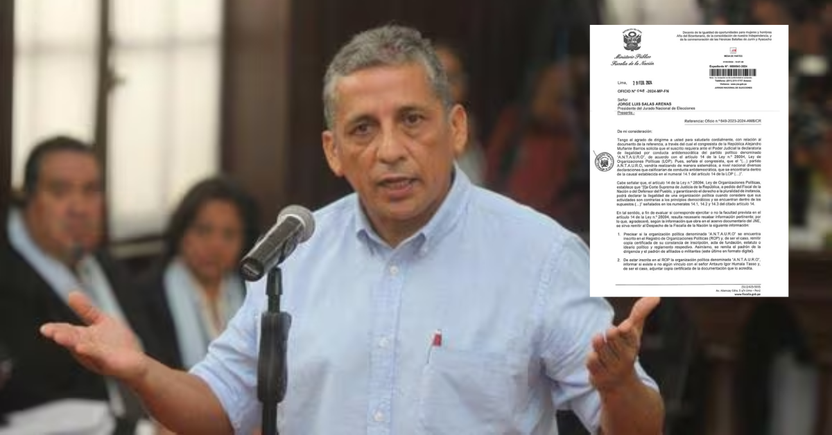 Antauro Humala Fiscalía solicita al JNE información sobre inscripción