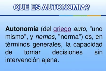 AUTONOMIA