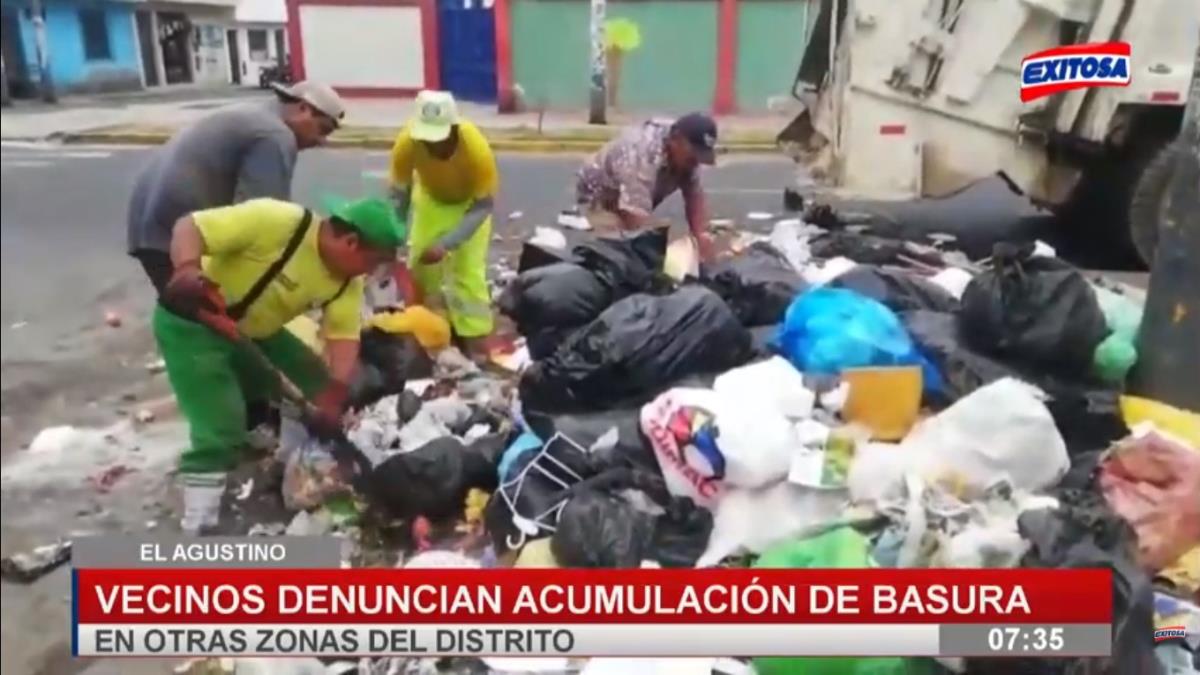 El Agustino: Vecinos denuncian acumulación de basura - Exitosa Noticias