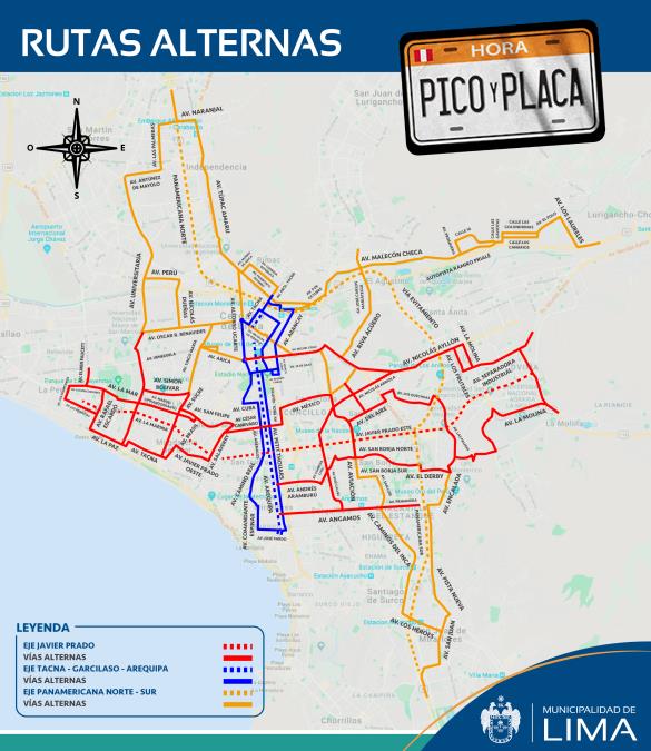 Conoce las rutas alternas para la primera etapa del 'Pico y placa