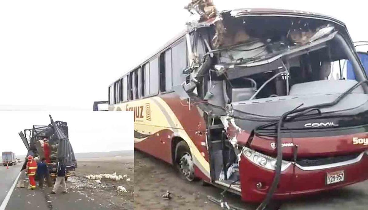 Choque De Bus Con Tráiler Deja 23 Heridos En La Panamericana Sur ...