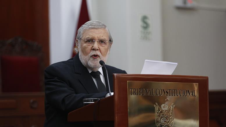 Ernesto Blume “El TC se ha desenvuelto con autonomía y ajeno a toda