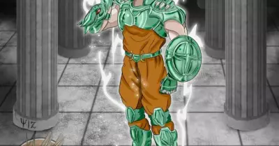 Goku-se-pone-la-armadura-de-Shiryu