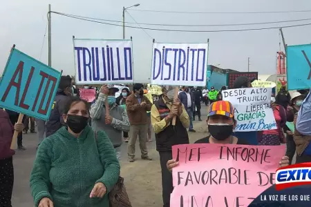 Pobladores-de-Alto-Trujillo-bloquearon-Panamericana-Norte