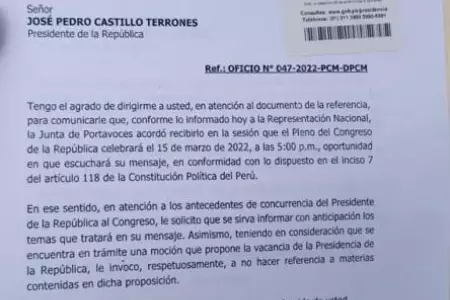 notificacin-al-presidente-Castillo-sobre-vacancia