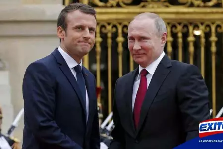 Emmanuel-Macron-Joe-Biden-genocidio-Ucrania-Exitosa