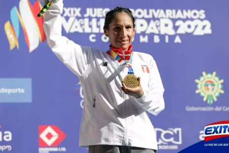 Gladys-Tejada-medalla-de-oro-Juegos-Bolivarianos-Valledupar-2022-Exitosa
