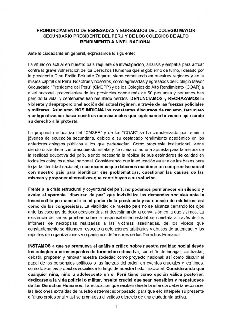 Pronunciamiento parte 1.
