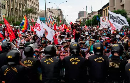 Protestas en Lima.