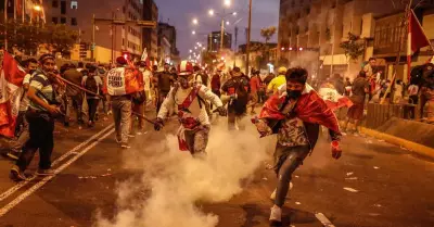 Manifestaciones en la avenida Abancay del Centro de Lima de diciembre del 2022.