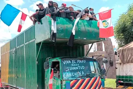 Movilización en el distrito de Huayopata (La Convención, Cusco)