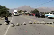 Carretera hacia la sierra de La Libertad sigue bloqueada por manifestantes