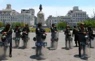 Cercado de Lima: Policía Nacional resguarda plaza San Martín ante posible llegada de manifestantes