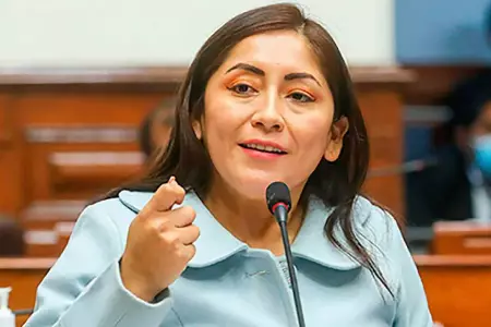 Kelly Portalatino, parlamentaria de Perú Libre