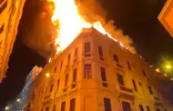 Centro de Lima: Reportan incendio de grande proporciones en edificio cerca a la Plaza San Martn
