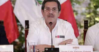 Ministro de Defensa, Jorge Chvez Cresta se pronunci sobre las manifestaciones 