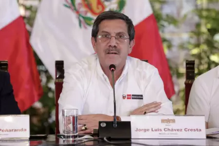 Ministro de Defensa, Jorge Chávez Cresta se pronunció sobre las manifestaciones 