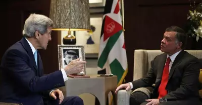 El rey Abdalá de Jordania y el primer ministro israelí, Benjamin Netanyahu.