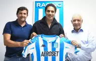 Paolo Guerrero fue presentado como jugador del Racing de Argentina