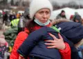 Cientos de miles de refugiados y desplazados internos de Ucrania.