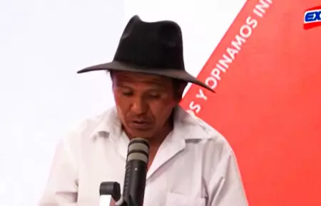 Miguel Parisaca, presidente de las rondas campesinas del pueblo de Puca Cuesta (