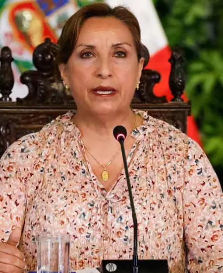 La presidenta de la República, Dina Boluarte.