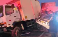 SJM: Choque triple entre furgoneta, camión y taxi genera gran congestión vehicular en Panamericana Sur