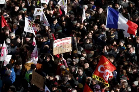 Protesta masiva en Francia