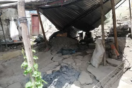 Viviendas afectadas en pomabamba