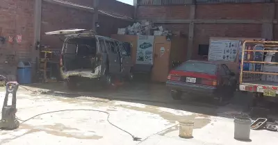 Explosin en taller de Chiclayo
