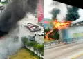 La Victoria: Se registra un incendio en el puente peatonal de Paseo de la República