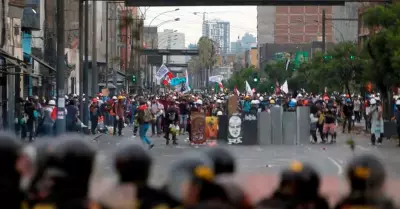 Se registran enfrentamientos durante las manifestaciones.