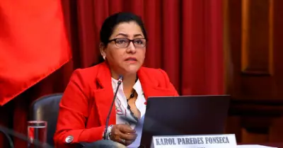 Congresista de Accin Popular, Karol Paredes.