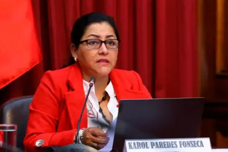 Congresista de Acción Popular, Karol Paredes.