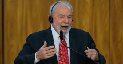 Presidente de Brasil, Lula da Silva, en el Palacio Planalto en Brasilia.