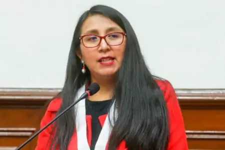 Ruth Luque, congresista de Cambio Democrático- Juntos Por el Perú.
