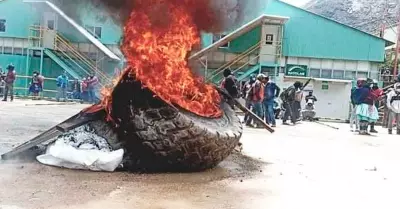 Manifestaciones en Huancavelica