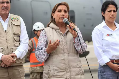 La presidenta de la Repblica, Dina Boluarte, desde Arequipa.