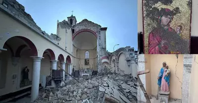 Imagen de Virgen Mara qued intacta tras terremoto en Turqua.