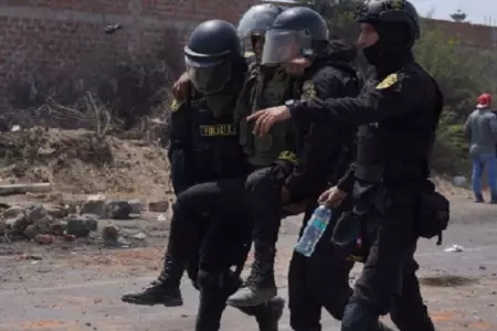 Policía reporta 28 efectivos heridos durante enfrentamientos en Puno y Madre de