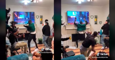 El video del joven que rompe un televisor a golpes se viraliz en las diferentes