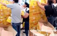 [Video] Peruanos aprovechan promocin de panetones a S/4.90 y se llevan gran cantidad a sus hogares
