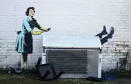Banksy realiza para San Valentn un grafiti sobre violencia conyugal