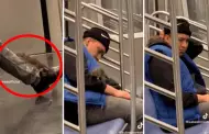 Joven se queda dormido en el metro y una rata se mete entre su ropa
