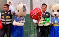 ¡Qué lindo es el amor! Pareja sorprendió a su pareja en comisaría de Lima por el "Día de San Valentín"